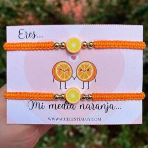 Pulsera para compartir mi media naranja