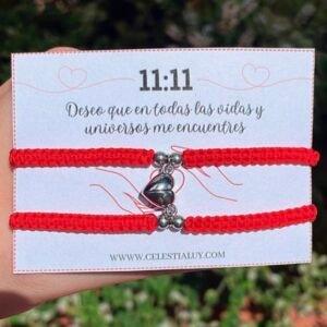 Pulseras para compartir Corazón imantado