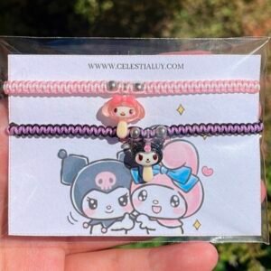 Pulseras para compartir Kuromi y My Melody