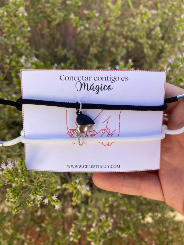 Pulseras para compartir Corazón imantado